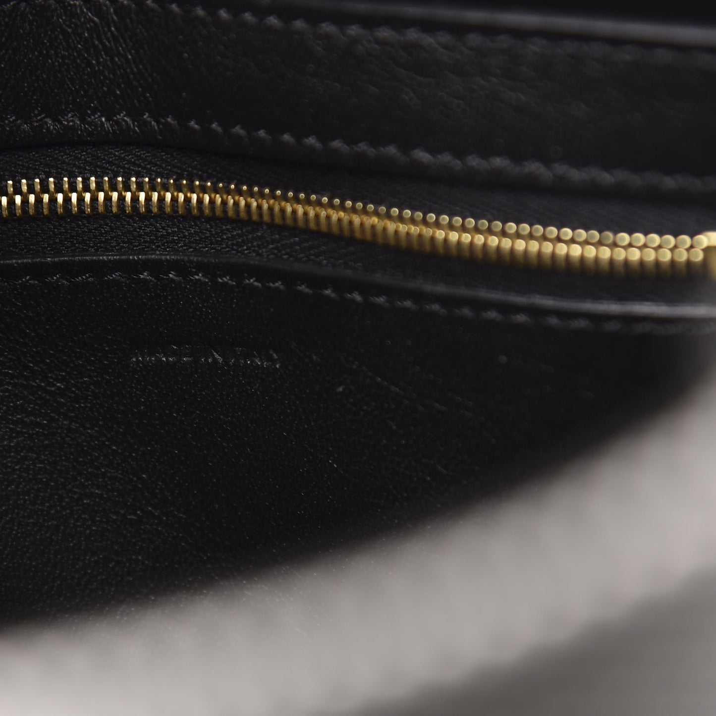 Textured Canvas Small Sangle Bucket Bag Black White