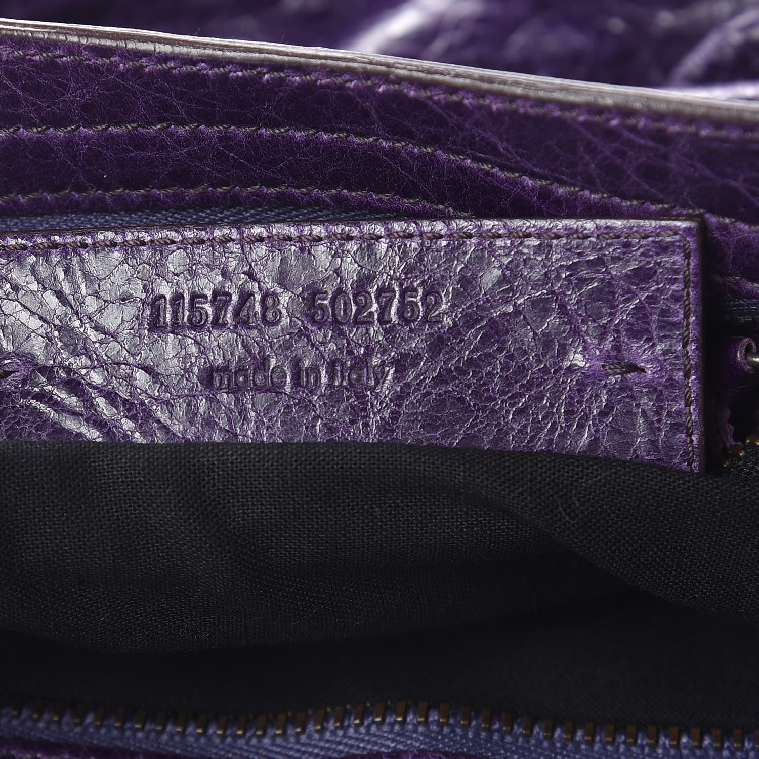 Balenciaga Chevre Classic Hardware City Violet 7 of 9