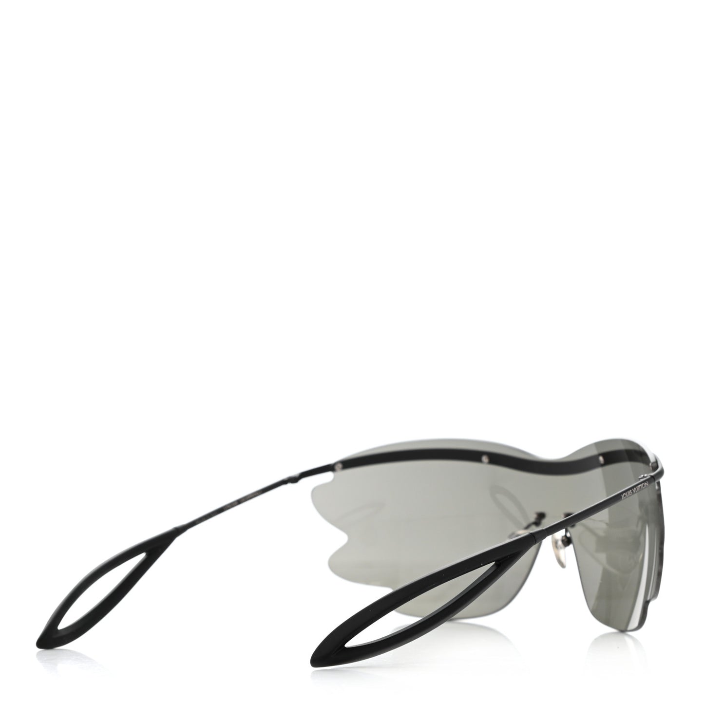 Metal Bohemian Vuittony Mask Sunglasses Z1227U Black