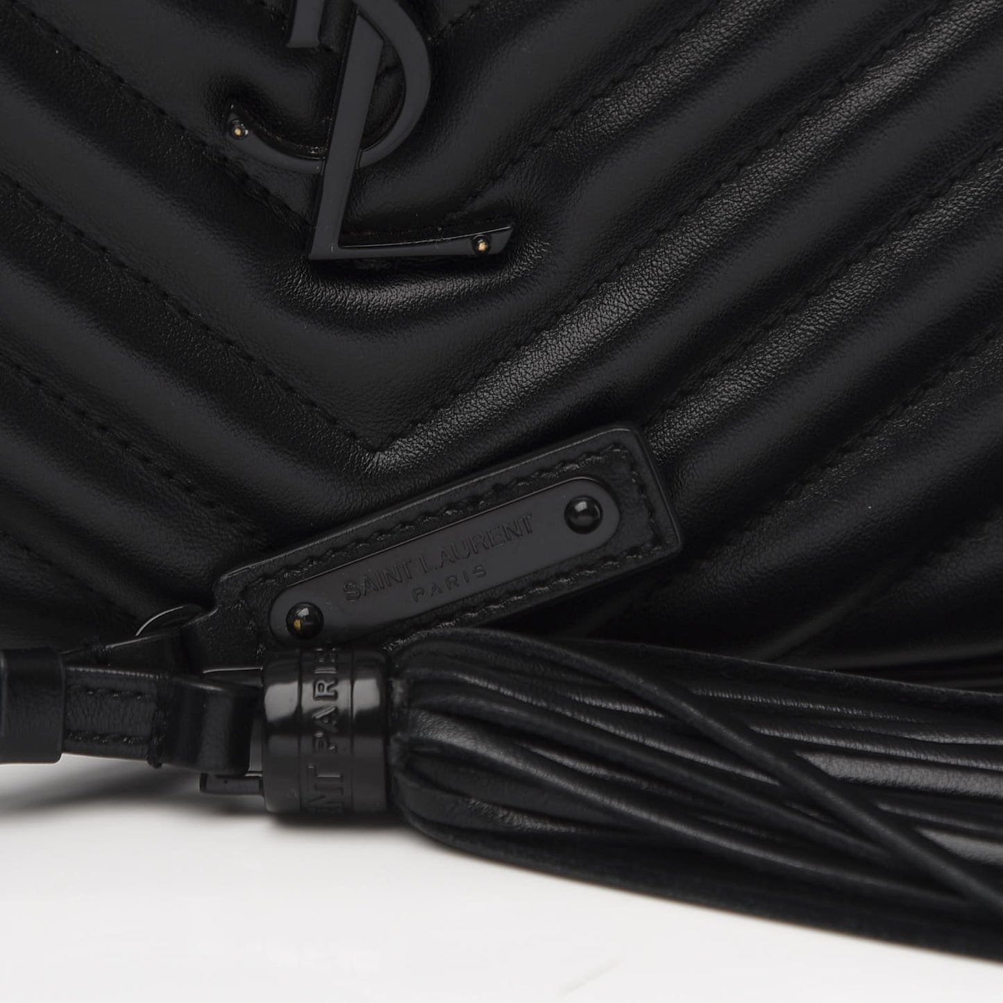 Calfskin Matelasse Monogram Lou Camera Bag Black