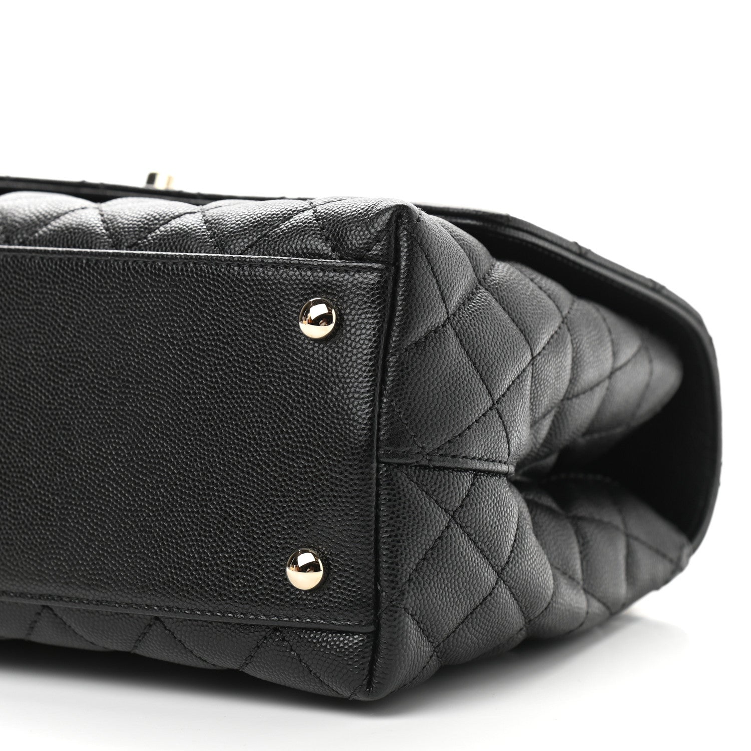 Chanel Caviar Quilted Small Coco Handle Flap Black 9 of 9