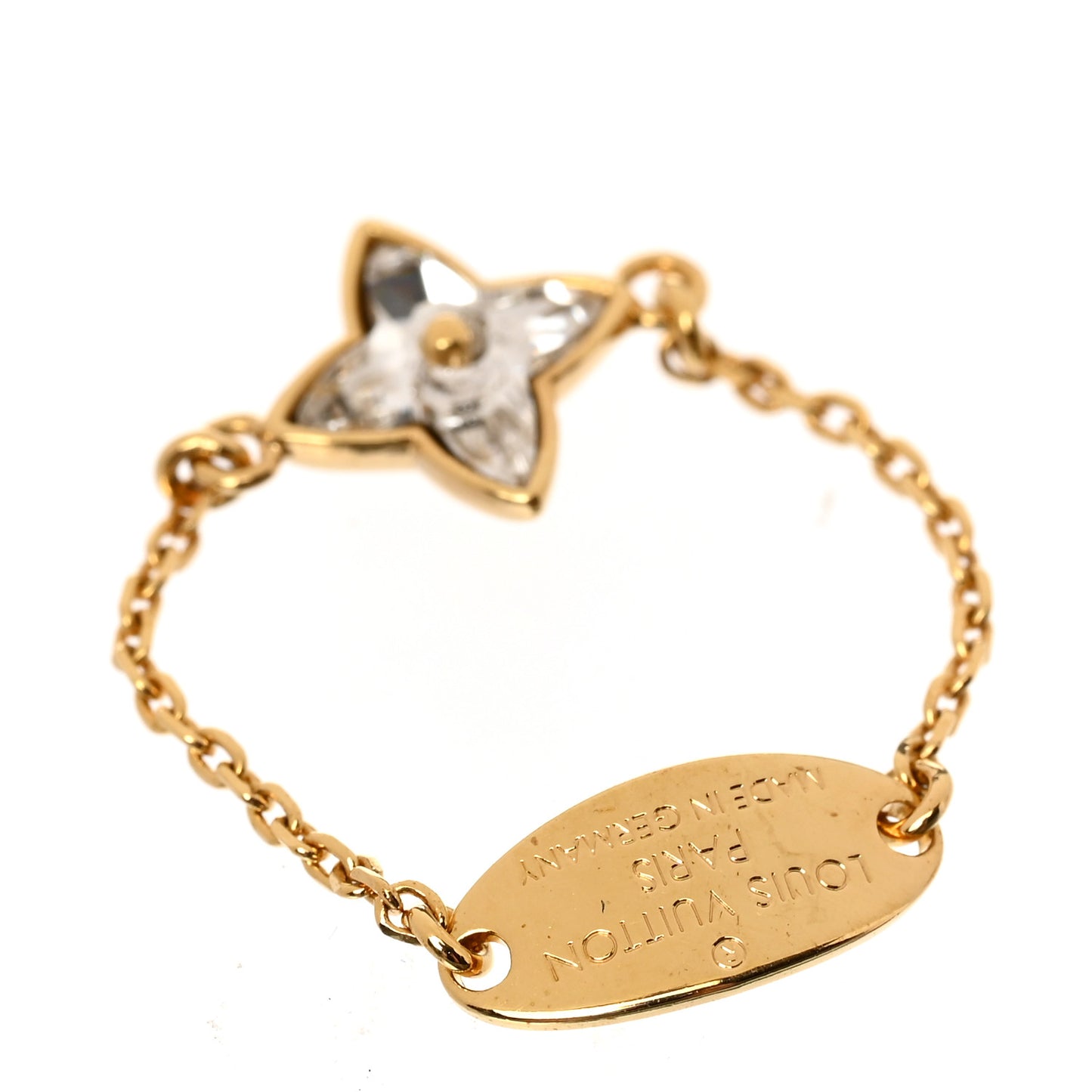 Crystal Blooming Strass Ring Set M Gold