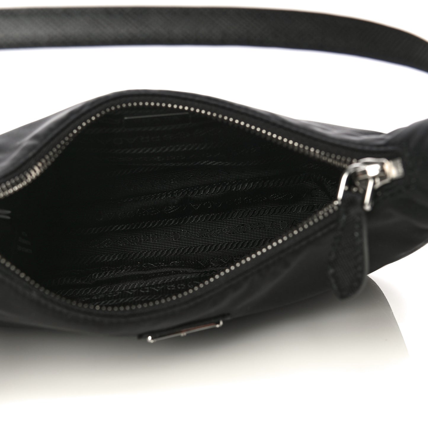 Tessuto Nylon Saffiano Mini Re-Edition 2005 Bag Black