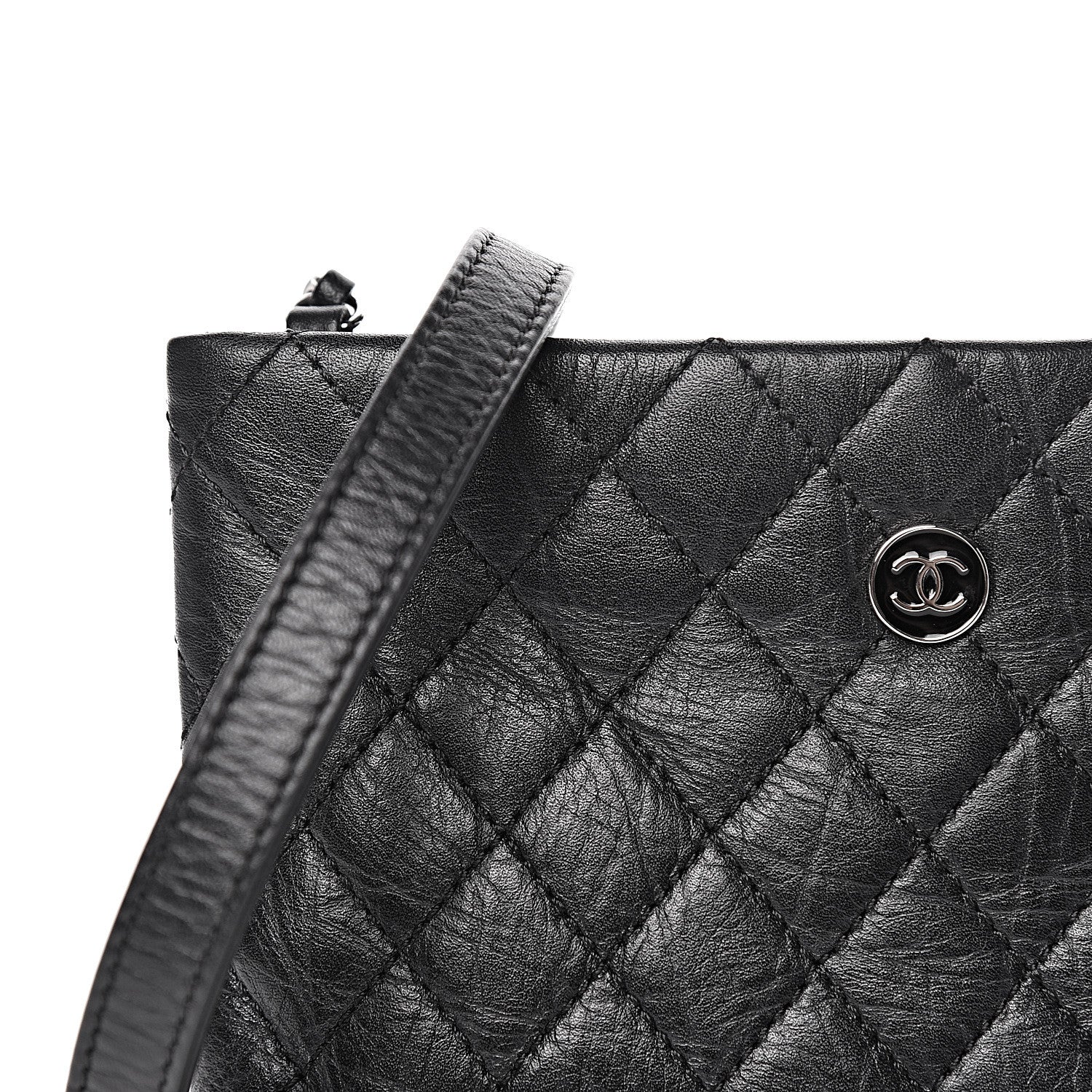 Chanel Calfskin Quilted Crossbody Bag Black 9 of 11