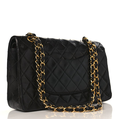 Chanel Lambskin Quilted Medium Double Flap Black 3 of 12