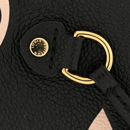 Louis Vuitton Empreinte Monogram Giant Neverfull MM Black Beige 34 of 40