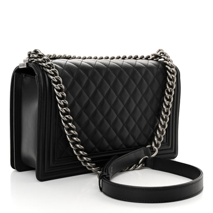 Chanel Lambskin Quilted New Medium Boy Flap Black 4 of 11