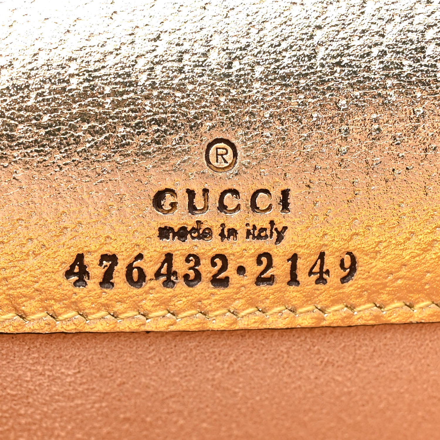 Gucci Metallic Calfskin Super Mini Dionysus Shoulder Bag Gold 6 of 10