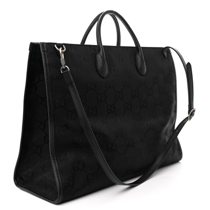 Gucci Econyl Nylon Monogram Large Off The Grid Tote Bag Black 3 of 10