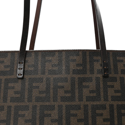 Fendi Zucca Spalmati Medium Roll Tote Tobacco Moro 7 of 9