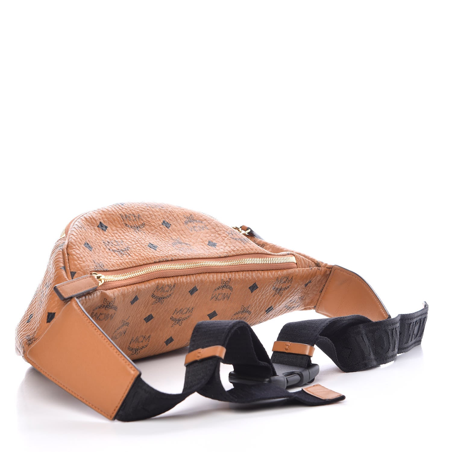 MCM Visetos Stark Belt Bag Cognac 3 of 10