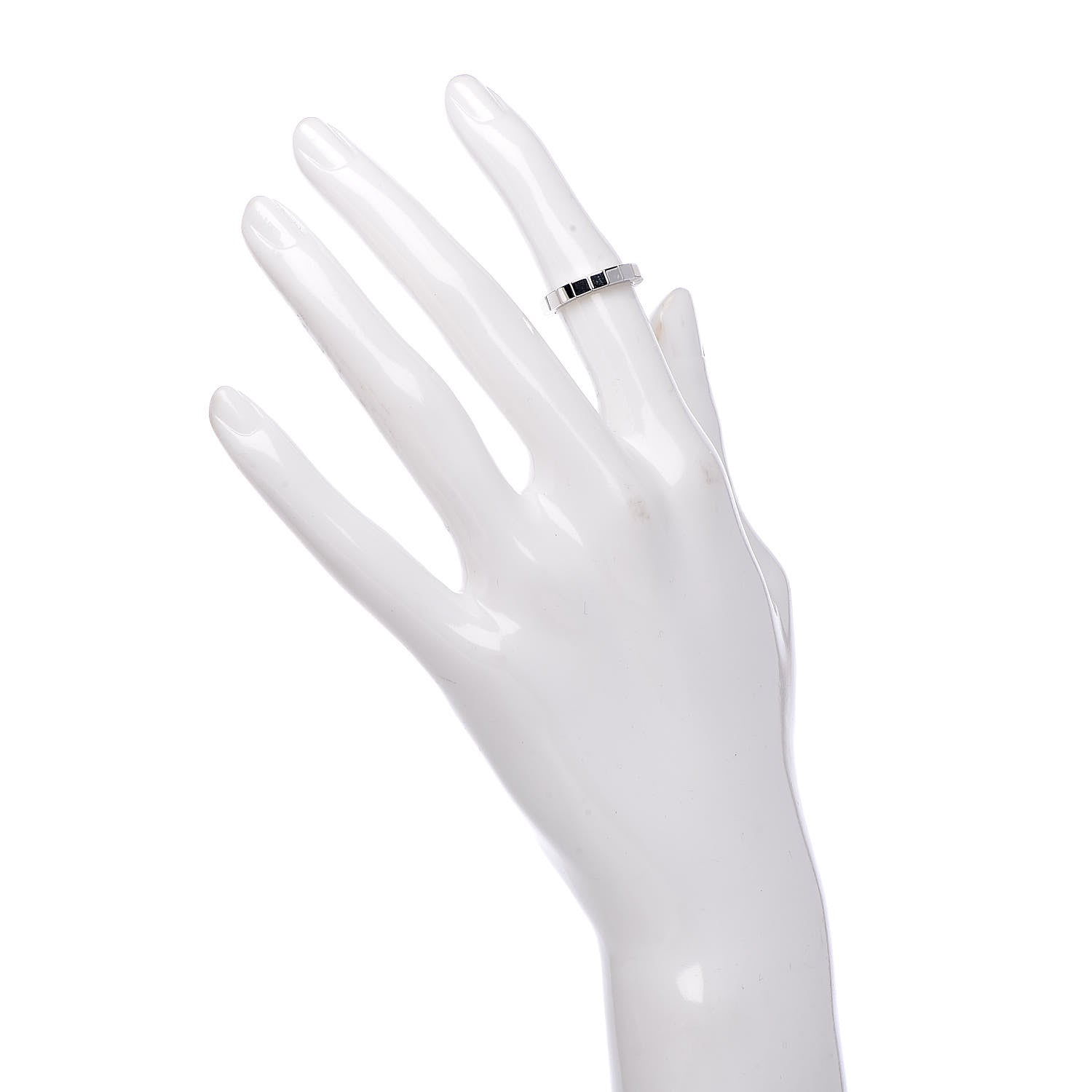 Cartier 18K White Gold Lanieres Ring 47 4 2 of 4