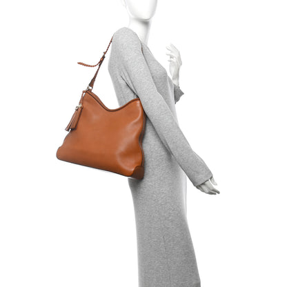 Gucci Pebbled Calfskin Medium Marrakech Hobo Brown 2 of 13