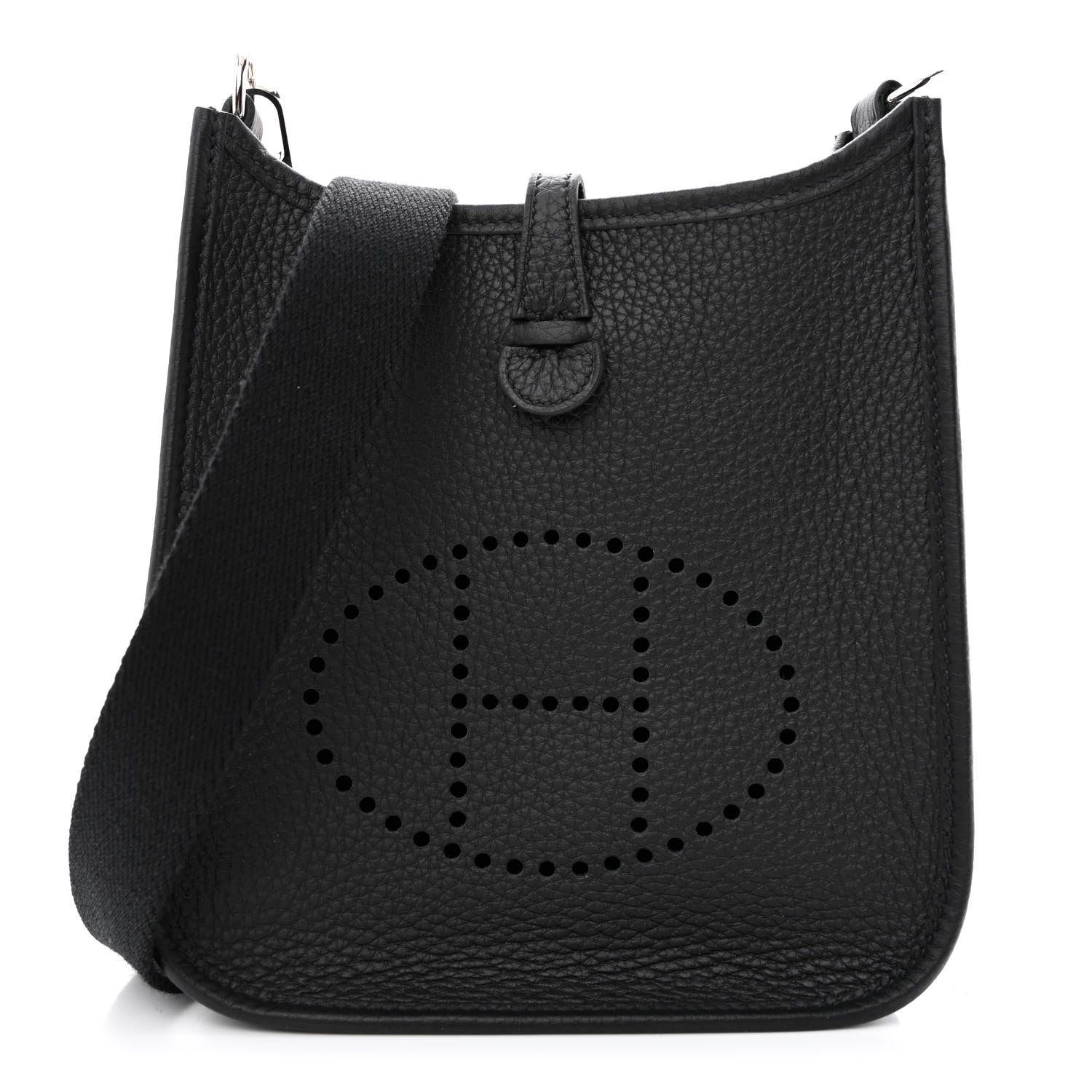 Hermes Taurillon Clemence Evelyne TPM Black 1 of 11