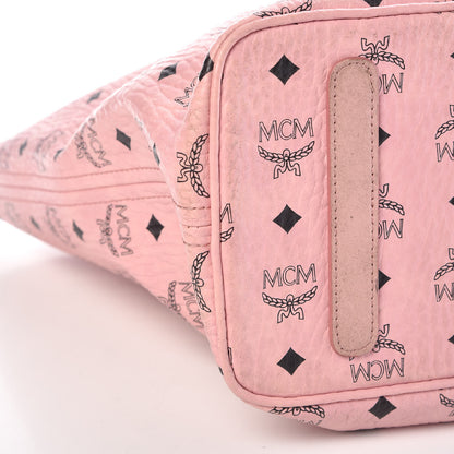MCM Visetos Medium Anya Shopper Tote Light Pink 7 of 10