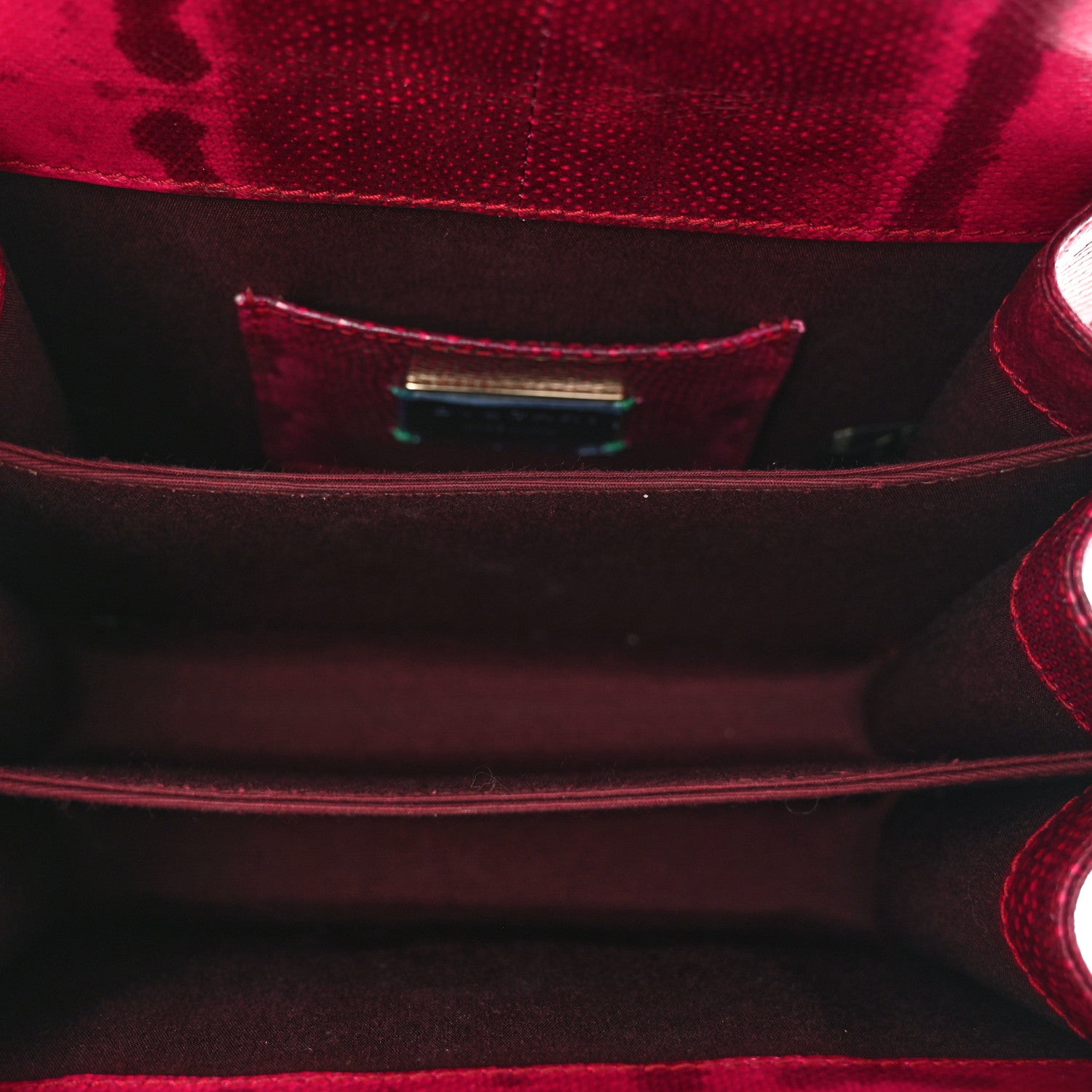 Bulgari Shiny Karung Serpenti Forever Top Handle Red 6 of 12