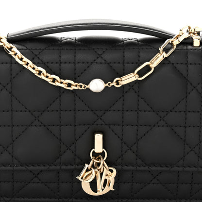 Christian Dior Lambskin Cannage Mini My Dior Bag Black 7 of 9