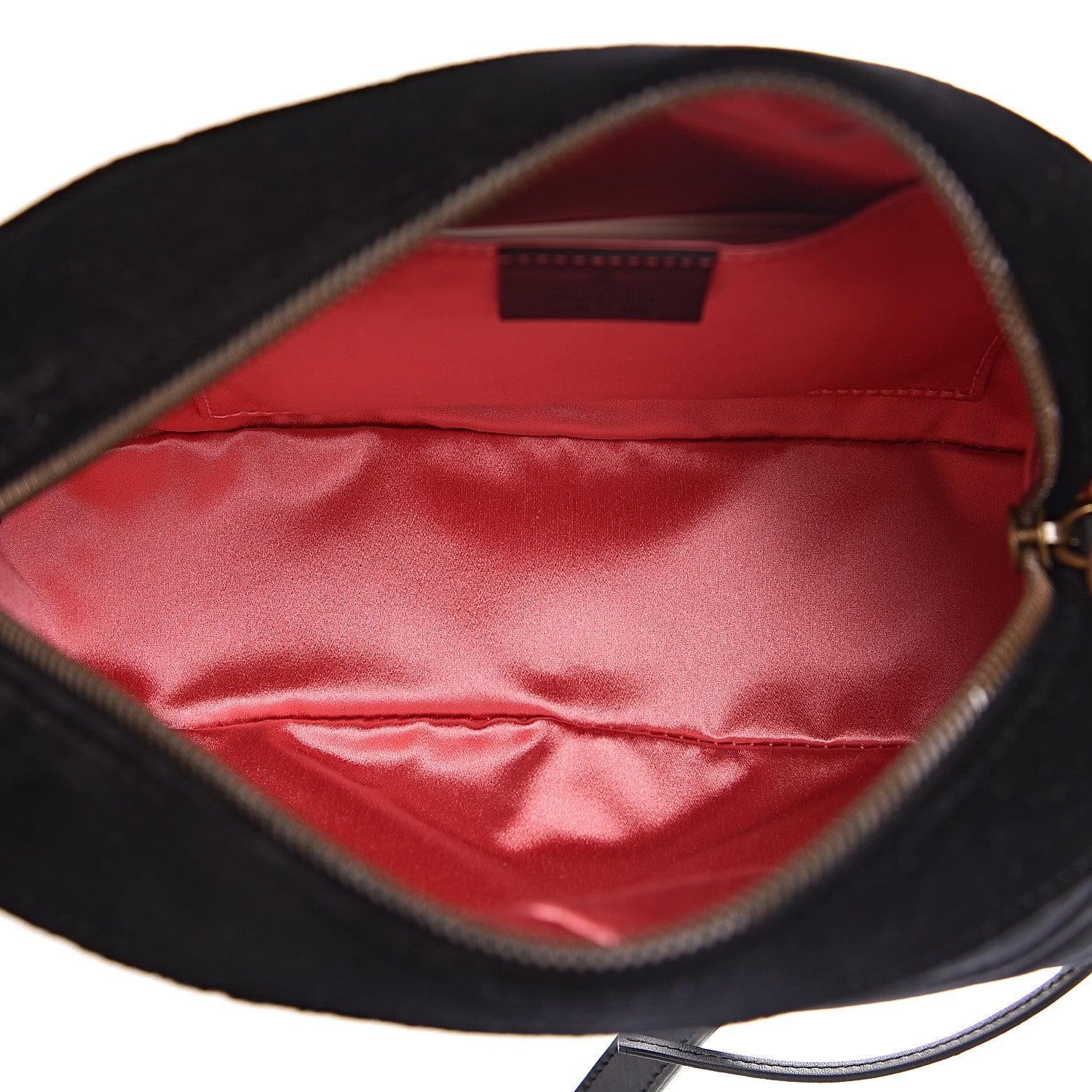Gucci Velvet Matelasse Small GG Marmont Chain Shoulder Bag Black 5 of 10