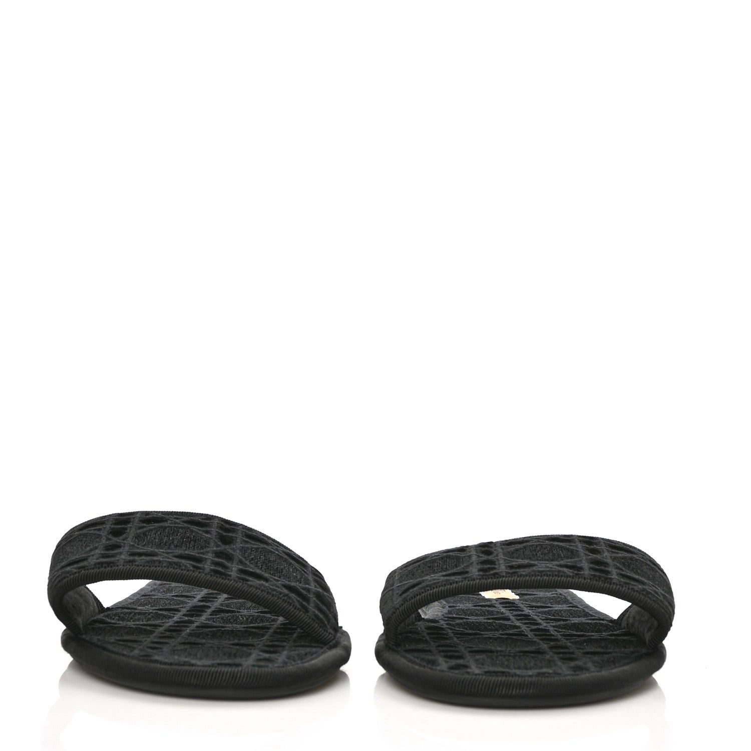 Christian Dior Velvet Cannage Chez Moi Slide Sandal 42 Black 2 of 8