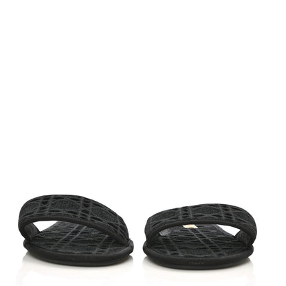 Christian Dior Velvet Cannage Chez Moi Slide Sandal 42 Black 2 of 8