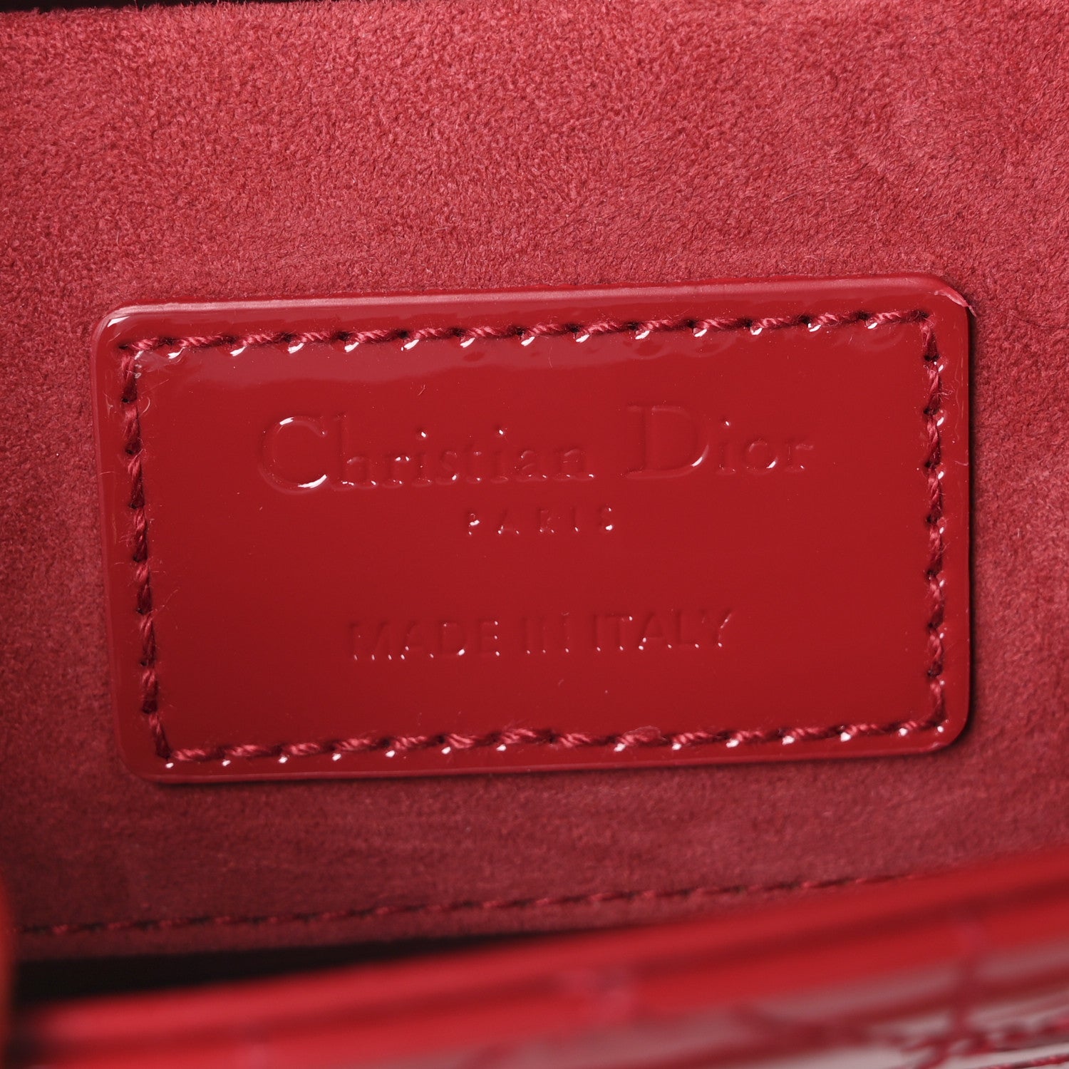 Christian Dior Patent Cannage Small Lady D-Joy Mexican Red 6 of 10