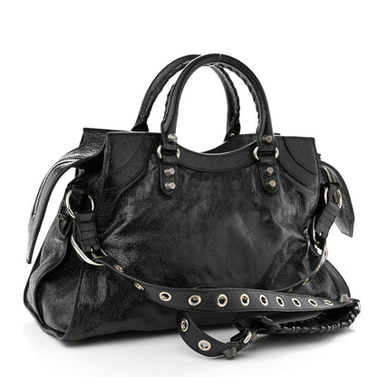 Balenciaga Agneau Arena Neo Cagole City Handbag Black 3 of 10