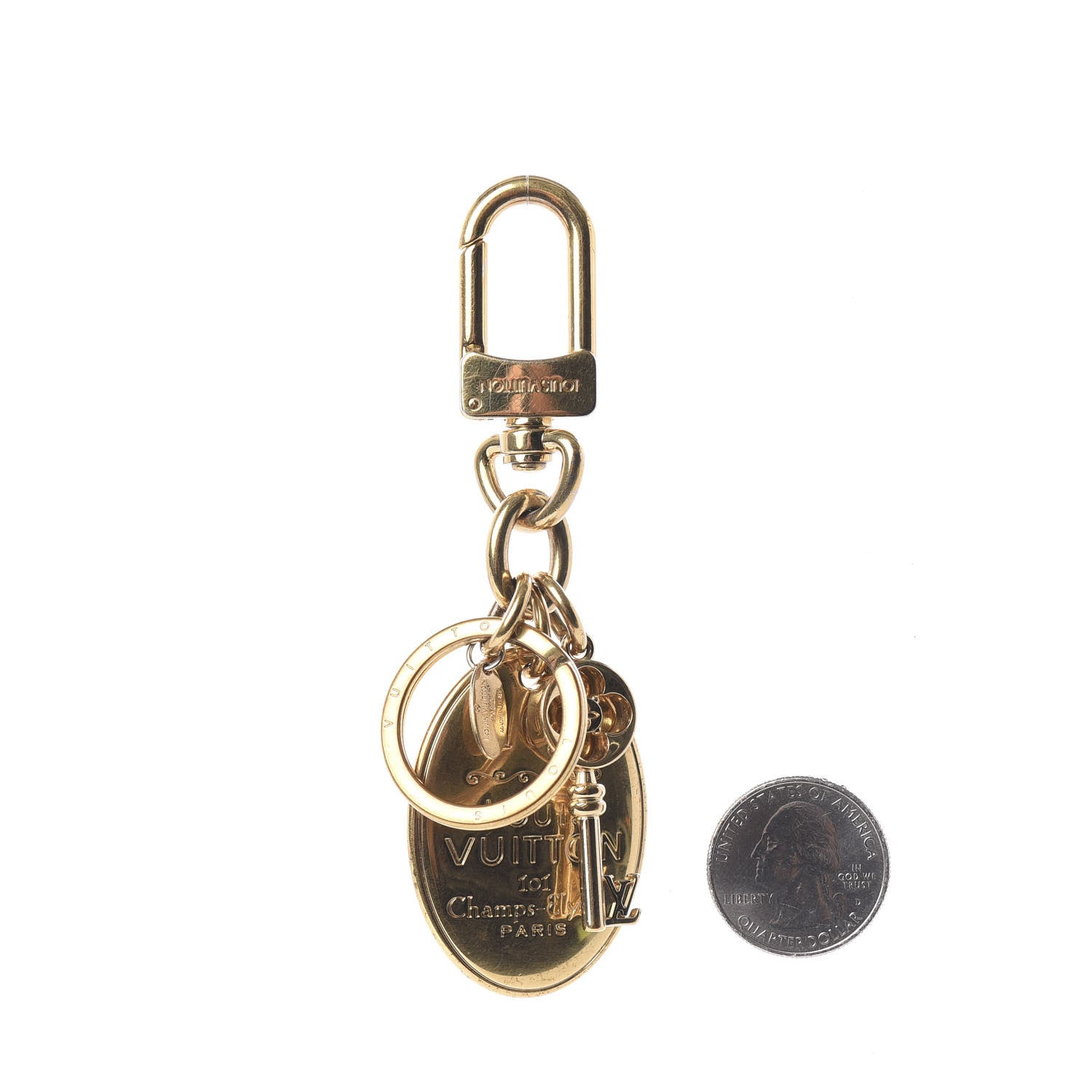 Louis Vuitton 101 Champs Elysees Maizeon Key Charm Gold 2 of 5