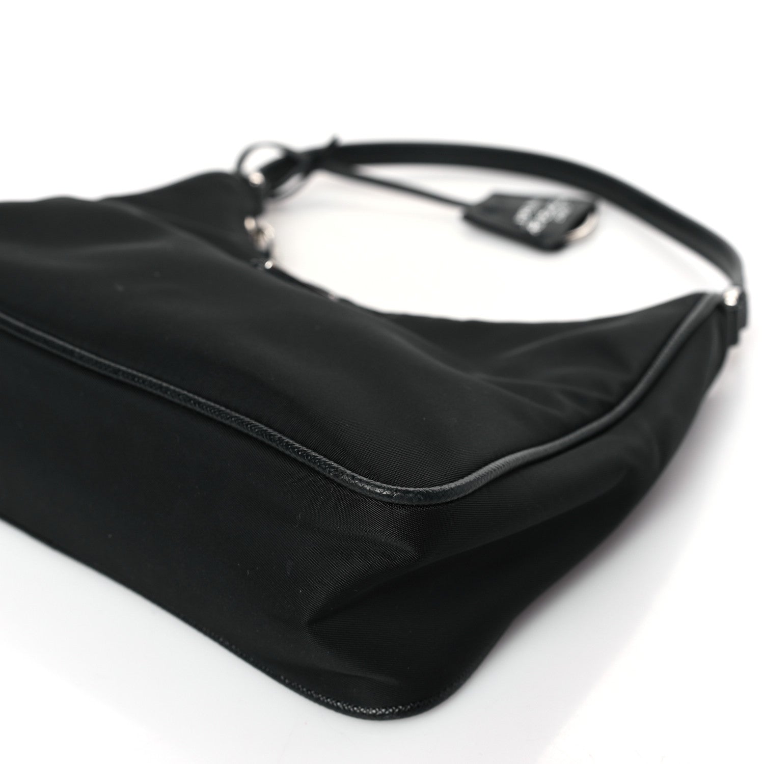 Prada Tessuto Nylon Saffiano Mini Re-Edition 2005 Bag Black 8 of 8