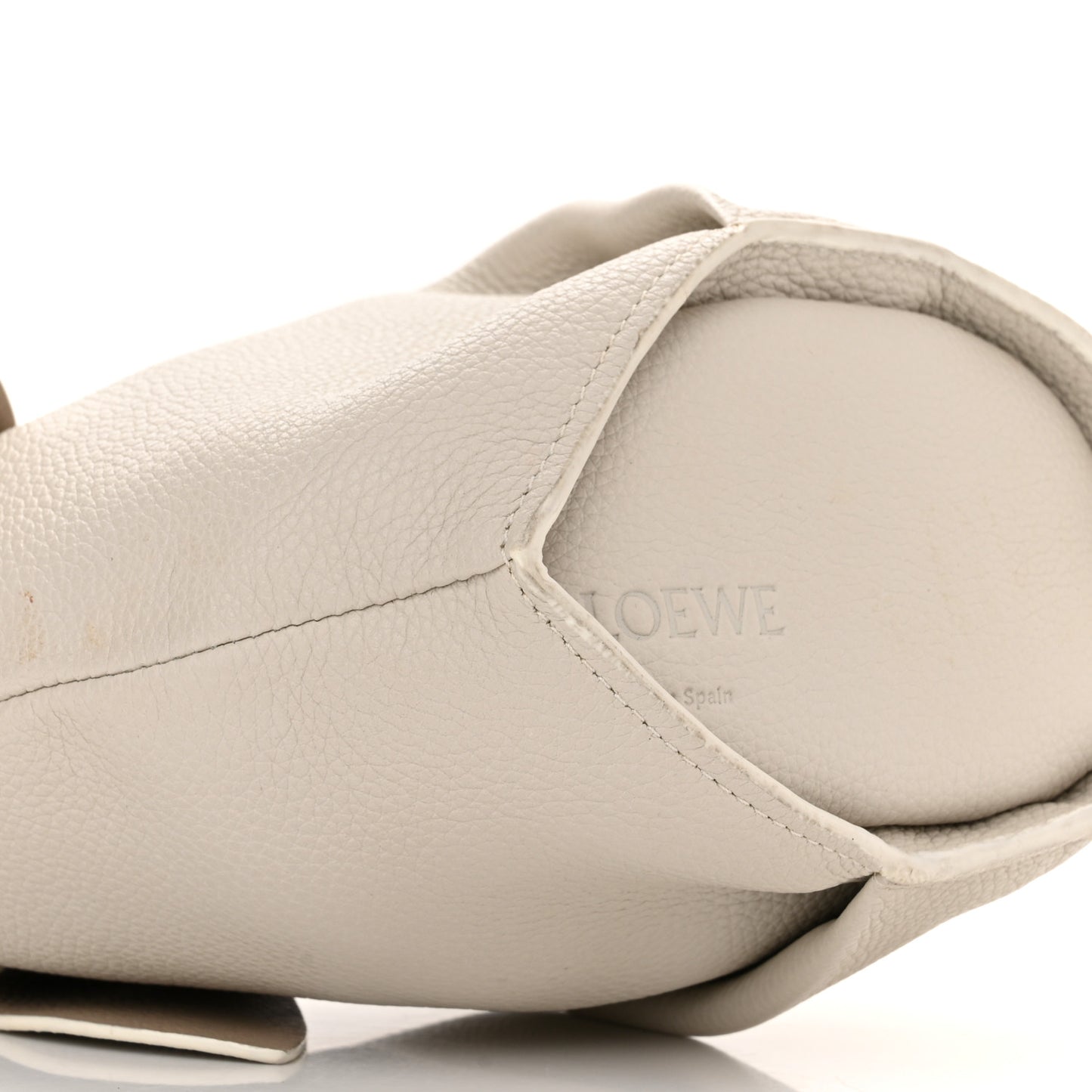 Calfskin Shearling Mini Bunny Crossbody Bag White