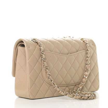 Chanel Iridescent Caviar Quilted Medium Double Flap Dark Beige 3 of 11