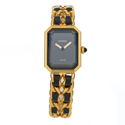 Chanel Stainless Steel Lambskin 20mm Chain Premiere Quartz Watch Gold M 1 of 4