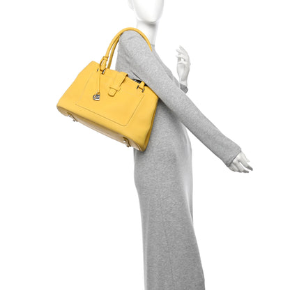 Loro Piana Grained Calfskin Bellevue Odessa Yellow 2 of 15