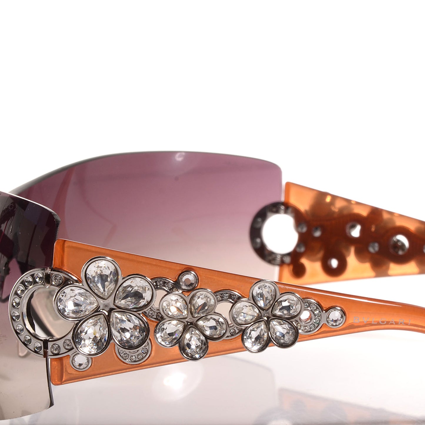 BVLGARI Crystal Flower 652-B Sunglasses