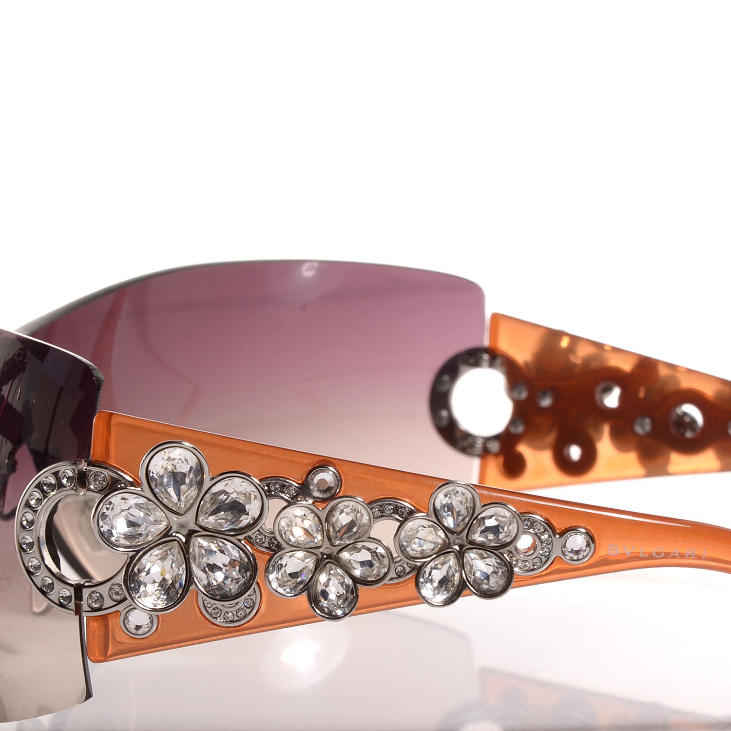 Bulgari BVLGARI Crystal Flower 652-B Sunglasses 3 of 5
