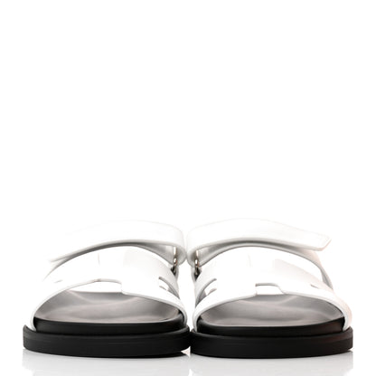 Hermes Calfskin Womens Chypre Sandals 36.5 White 2 of 9