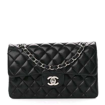 Chanel Lambskin Quilted Small Double Flap Black 1 of 15