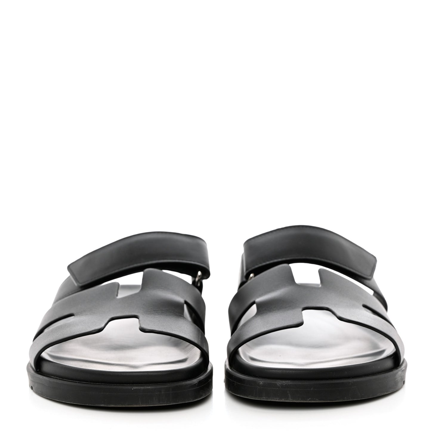 Calfskin Womens Chypre Sandals 39.5 Black