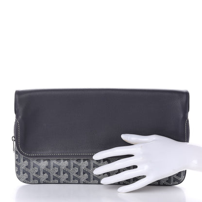 Goyard Goyardine Sainte Marie Soft Clutch Grey 2 of 11