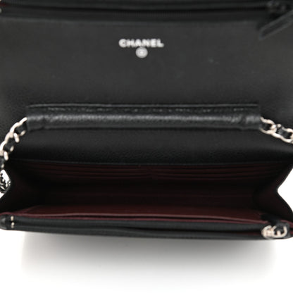 Chanel Caviar Quilted Wallet On Chain WOC Black 5 of 11