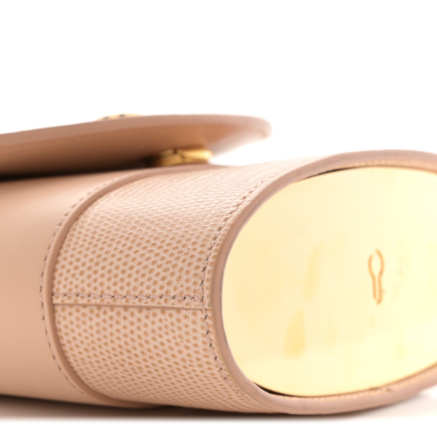 Chloe Calfskin Lizard Embossed Small Aby Lock Delicate Pink 9 of 11