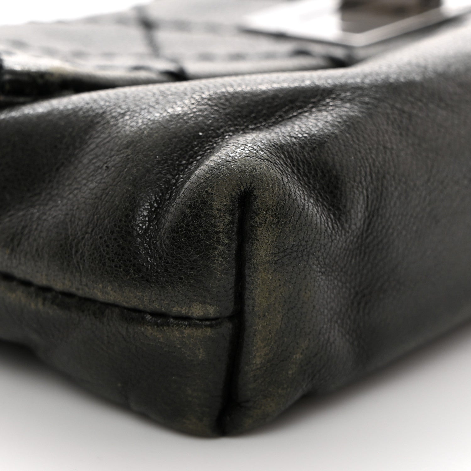 Chanel Lambskin Quilted 2.55 Reissue Pouch Black 11 of 12