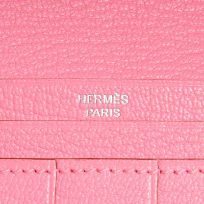 Hermes Chevre Mysore Bearn Wallet Rose Confetti 5 of 10