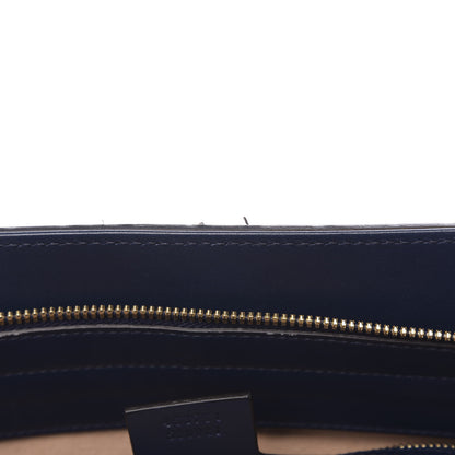 Gucci Guccissima Signature Large Chain Shoulder Bag Blue 8 of 12