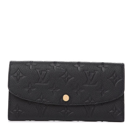 Louis Vuitton Empreinte Emilie Wallet Black Dune 1 of 7