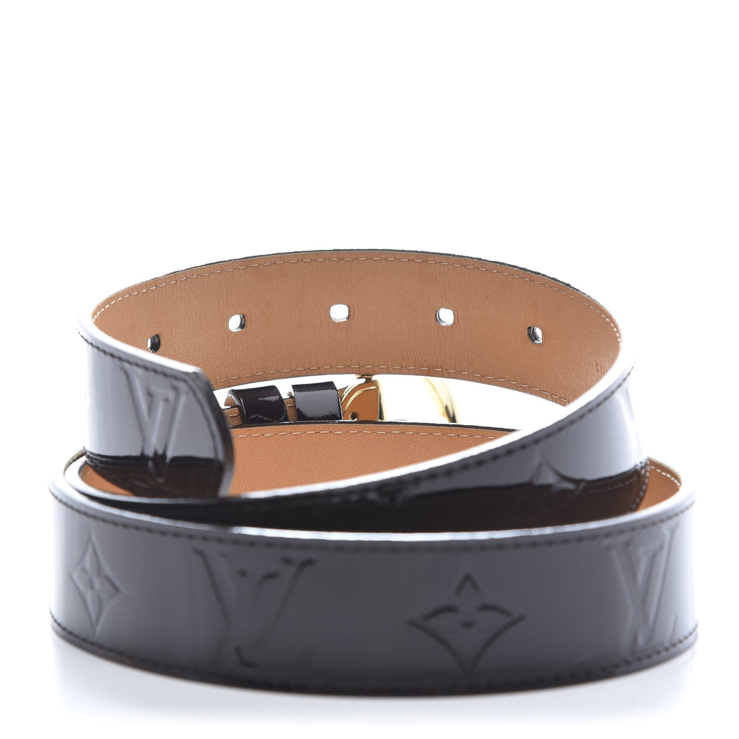 Louis Vuitton Vernis Ceinture 30mm Belt 80 32 Amarante 4 of 7