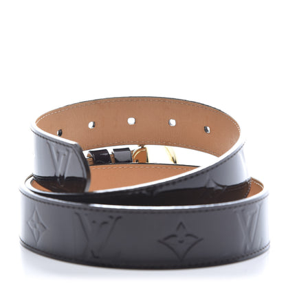 Louis Vuitton Vernis Ceinture 30mm Belt 80 32 Amarante 4 of 7