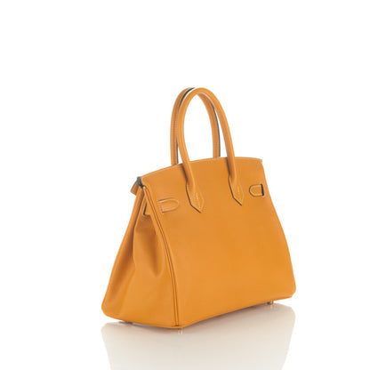 Hermes Chevre Mysore Horseshoe Birkin 30 Curry Raisin 3 of 23
