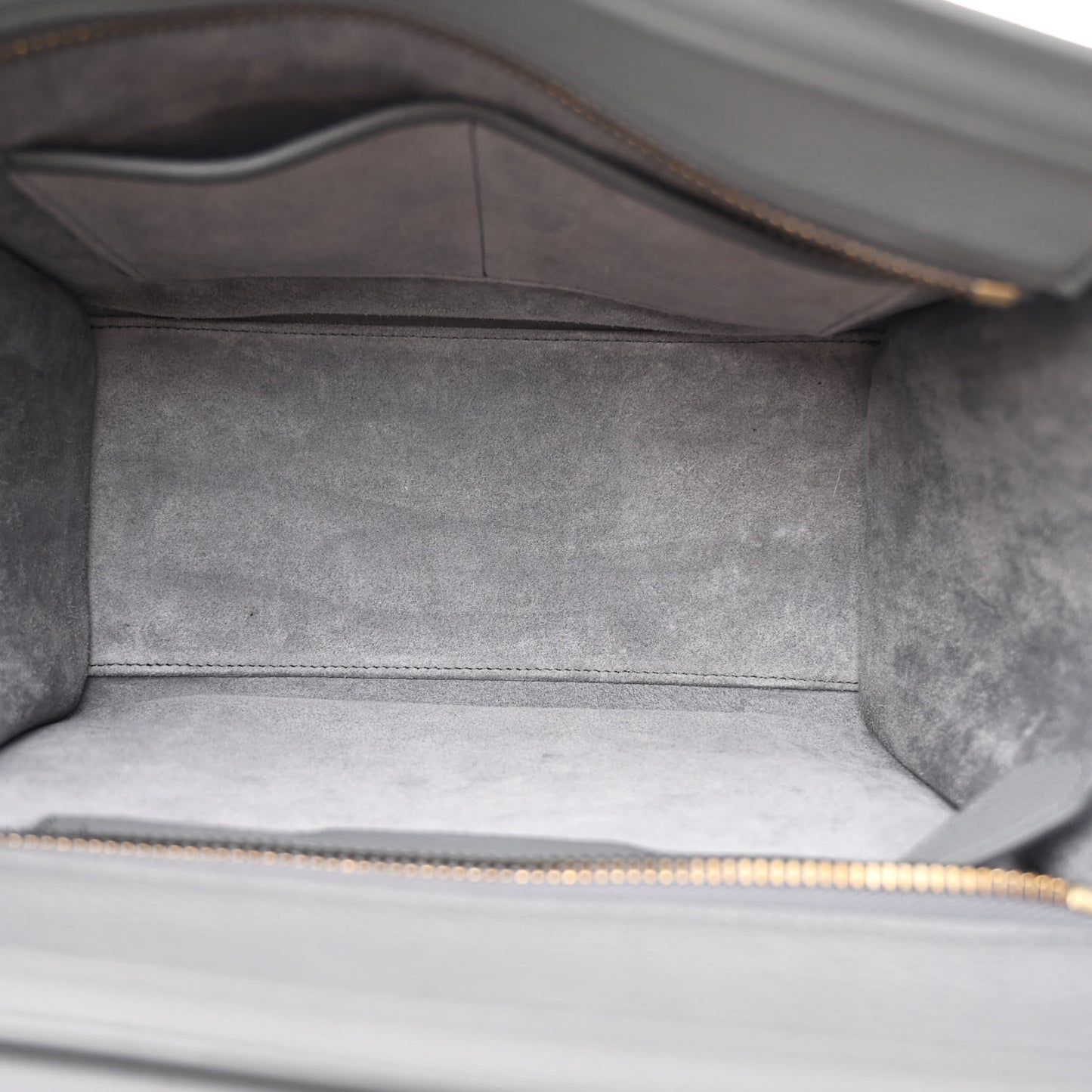 Baby Drummed Calfskin Micro Luggage Kohl