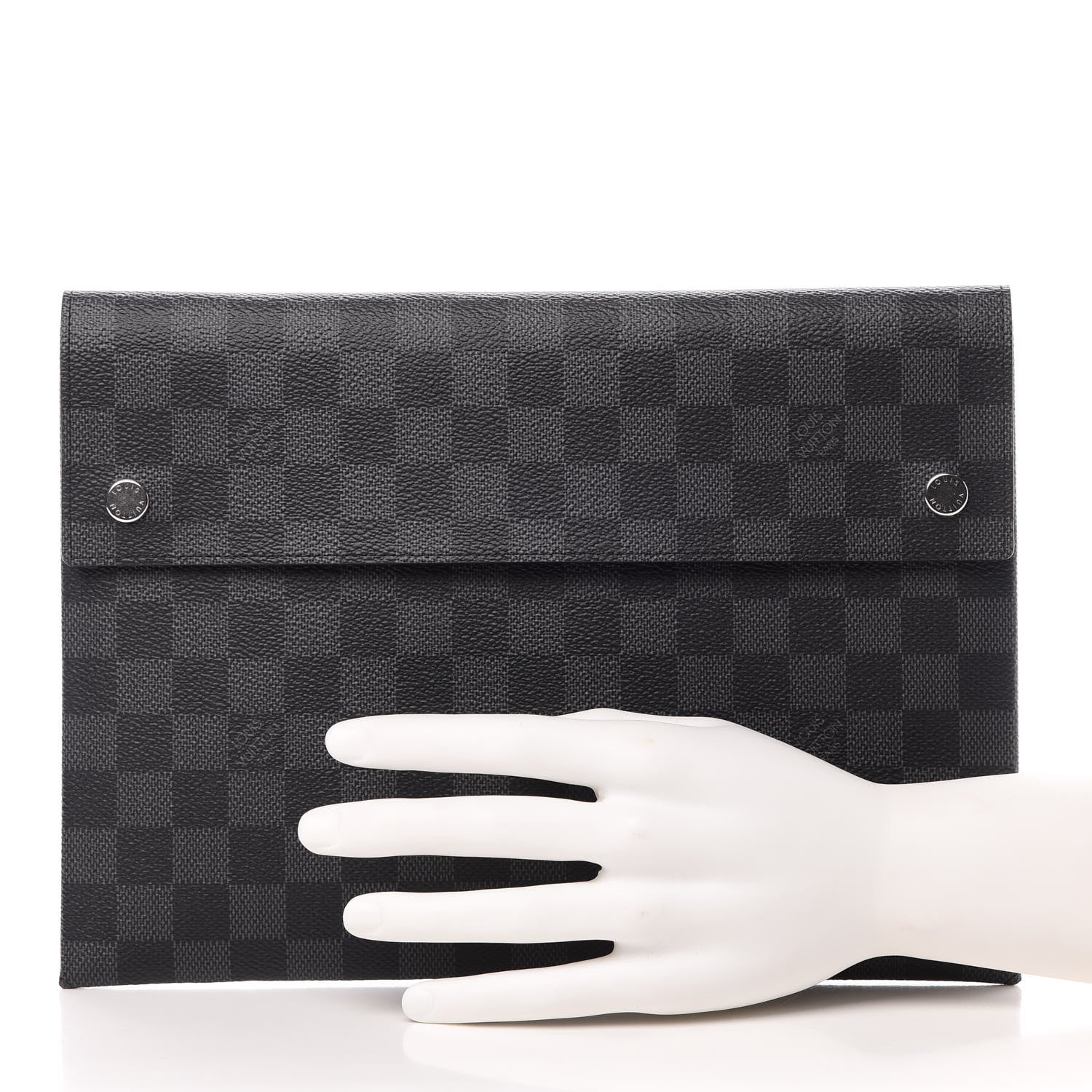 Louis Vuitton Damier Graphite Large Alpha Pochette 2 of 7