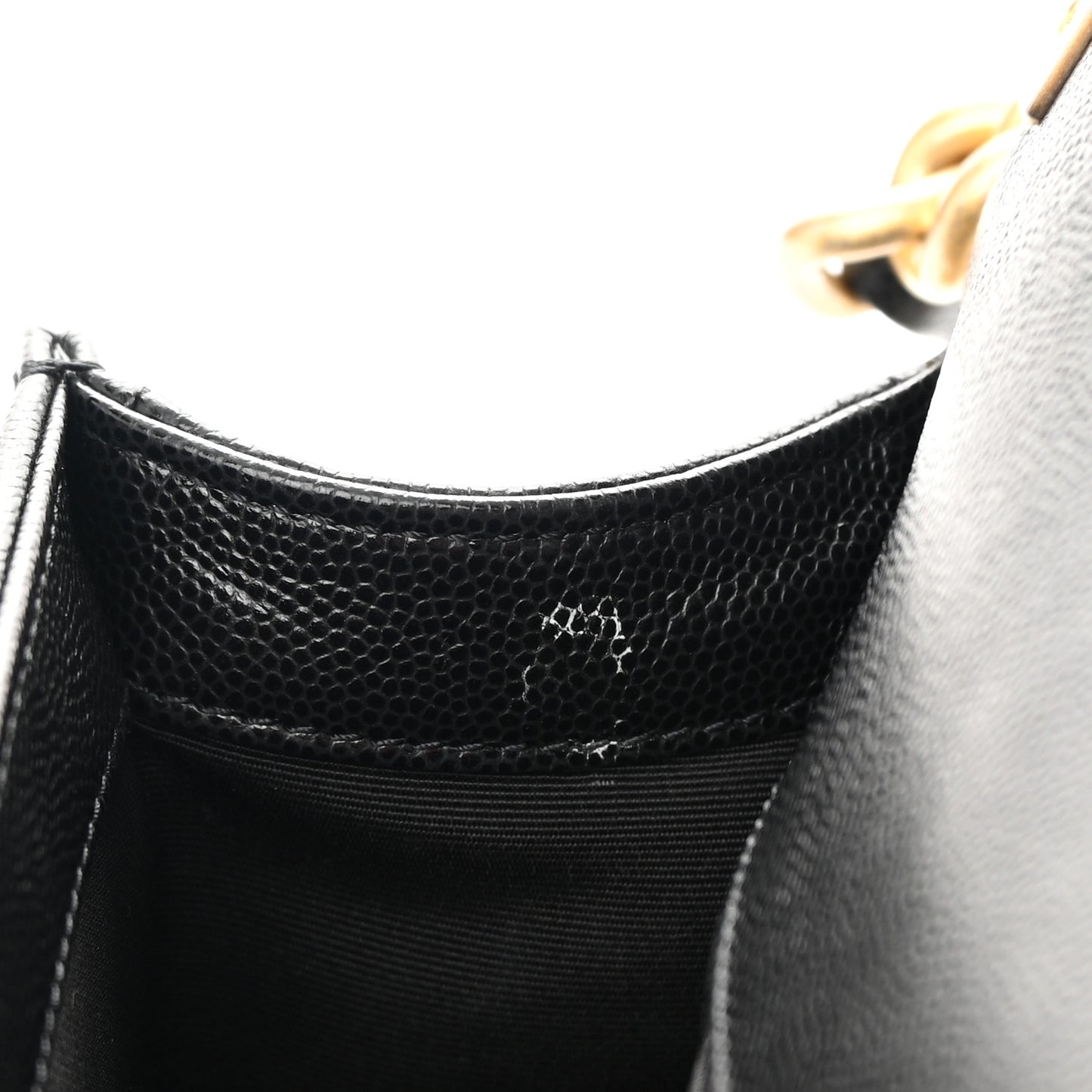 Caviar Quilted Small Boy Flap Black